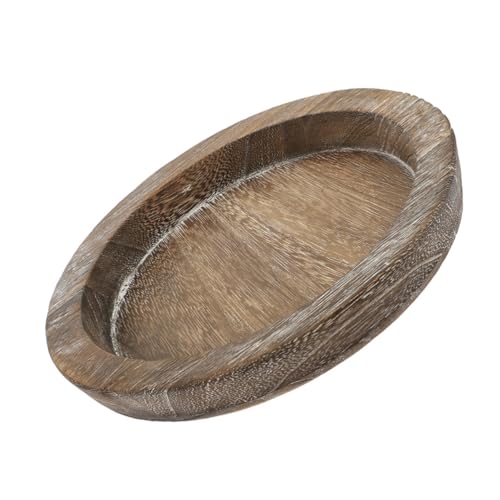 Bandeja Redonda de Madera para Centro de Mesa y Cocina 2