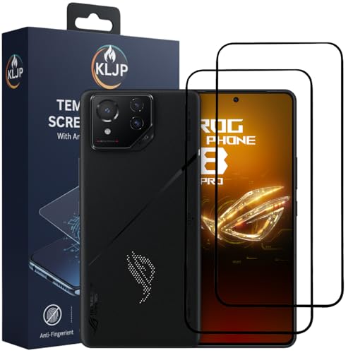 Image of Military-Grade Gorilla Tempered Glass For Asus ROG 8 / ROG 8 Pro With Installation Kit | Edge to Edge Coverage | Black (Pack Of 2)