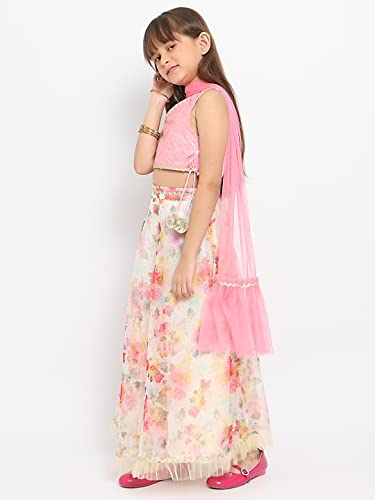 Image of Nautinati Girls Lehenga Choli Set