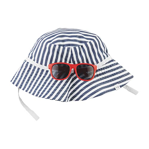 Mud Pie Boys' Baby Sun Hat and Sunglasses Set