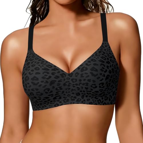 Image of As Fairy Wireless Bras for Women Full Coverage Seamless Comfort T-Shirt Bra