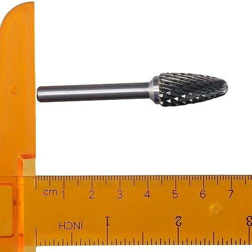 Fresa de Carburo de Tungsteno Forma Árbol 1/4" Vástago miniatura 6