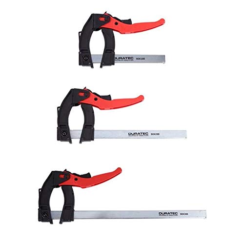 Sargentos Carpintero 1 PCS RATCHET F ARCPT Abrazadera de carpintería Abrazadera rápida Grip F STYLE BAR BAR LODER Sargentos De Apriete (Size : 190mm)