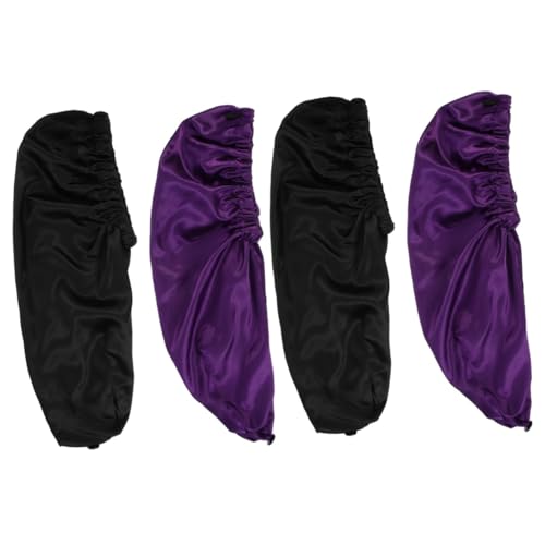 Bonnet satin pour femmes Healvian lot de 4 chapeaux de nuit pour cheveux