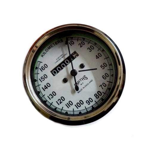 Smith Speedometer Dial for Bike Enfield (White)