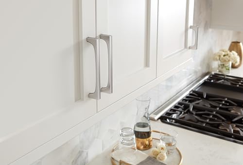 Amerock Merced 6-5/16 inch (160mm) Center-to-Center Satin Nickel Cabinet Pull, BP37425G10 by Amerock - Image 2