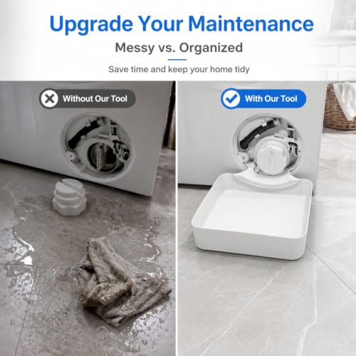 Washing Machine Drain Tray - Waterproof Non-Slip Pan with Raised Edges for Washer and Dryer, Ideal for Laundry Rooms (1PCS) - Image 5