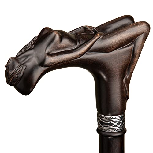 Unique Handmade Walking Cane For Men - Nymph - Cool Designer Walking Stick Men's Carved Wood Cane #TOP5