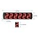 GAN XIN Portable 5 inch High 6 Digits LED Race Clock with Tripod for Running Events, Countdown/up Digital Race Timer, 12/24-Hour Clock,LED Stopwatch by Remote Control