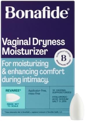 Bonafide Vaginal Dryness Relief (Revaree) with Hyaluronic Acid. Relief from dryness & painful sex. — 1-Month Supply