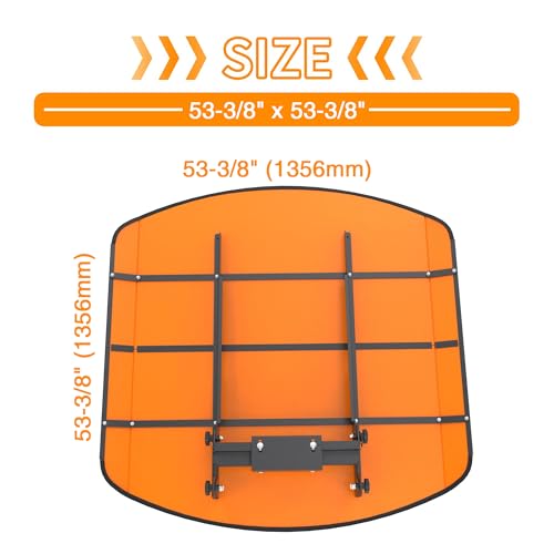 BERPET Orange Tractor Canopy for ROPS 53-3/8" x 53-3/8" – Sunshade Roof for Lawn Mowers, Heavy-Duty Mounting Brackets, Non-Fading High-Density Thermoplastic (Adds About 4" to Tractor Height) by BERPET - Used condition - Image 2