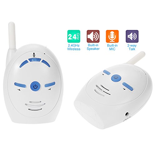 KKmoon Vigilabebés Audio Monitor de bebé Inalámbrica Niños Duermen de Monitor Compatible...