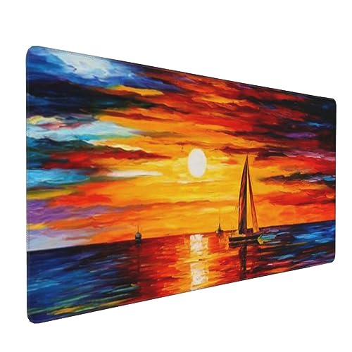 Tapis de souris de jeu motif voile pour un bureau gamer ordonné et stable