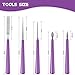 Bead Reamer for Jewelry Making, Bead Spinner Hole Enlarger Tool for Glass Plastic Metal Wood Beads, Remove Burrs, Enlarge Holes, Smooth Edges(5 Pieces)