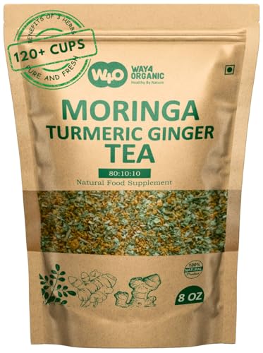 Moringa Tea with Turmeric and Ginger 8 oz, Boost Immunity, Aid in...