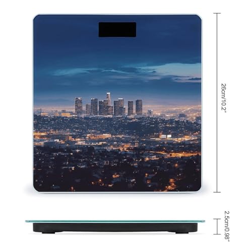 Báscula digital precisa hasta 180 kg con diseño Los Angeles miniatura 2