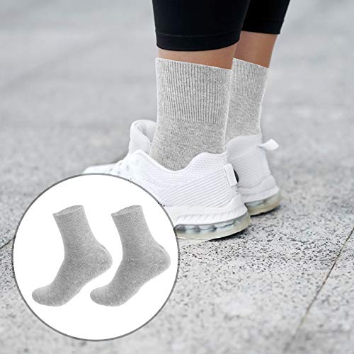 Minkissy 2 Pcs Men Moisturizing Socks Cotton Gel Spa Socks Foot Repair Socks Anti Crack Socks Feet Care Treatment For Dry Cracked Rough Skin On Feet Light Grey #TOP4
