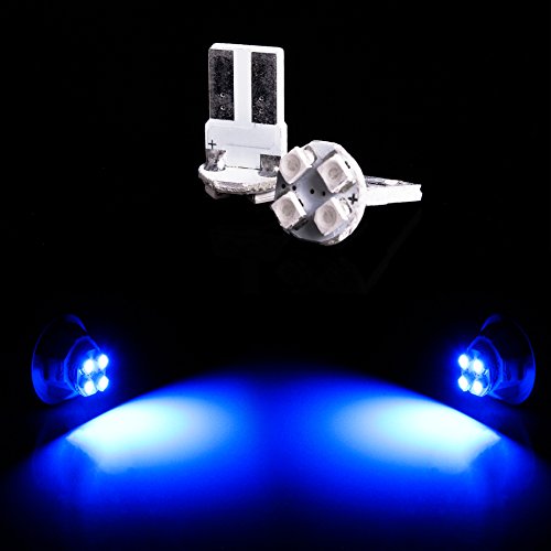 Tgp T15 Blue Led Smd Wedge Reverse/Backup Light Bulbs And License Plate Led Pair 2004-2013 Compatible With Nissan Titan #TOP4