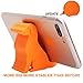 Plinrise Mini Puppy Dog Shape Cute Cell Phone Mounts Candy Color Creative Ipad Set Material of Silica Ge, Size:2.4" X 2.6" X 1.1", for Iphone Ipad Samsung Phone Tablet Plate Pc (Orange)