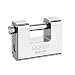 Produktbild ABUS Monobloc Vorhängeschloss 92/80 - Messing-Schloss mit Stahlmantel - für Automaten, Rollgitter u. v. m. - mit dickem Bolzen - ABUS-Sicherheitslevel 8 - Silber