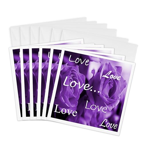 Cartes de vœux roses violettes pour célébrer les anniversaires et moments de fête