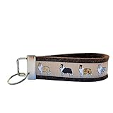 sheltie welpen kaufen österreich  Schlüsselanhänger Schlüsselband Wollfilz dunkelbraun Webband Collies/Shelties Hunde beige schwarz weiß Geschenk