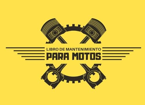 Libro de Mantenimiento para Motos: Registro de mantenimiento y reparación de motocicletas - 20,96 cm x 15,24 cm, 101 páginas - Páginas prefabricadas ... su moto - Adecuado para todos los fabricante.