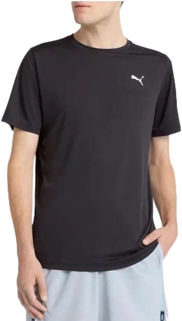 PUMA Men's Short Sleeve Active T-Shirt (US, Alpha, X-Large, Regular, Regular, Black)