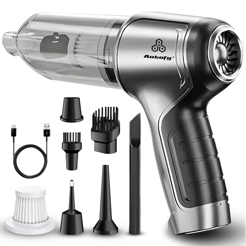 Image of Autofy 4-in-1 Vacuum Cleaner for Home & Car - Cordless Handheld Vacuum, Blower, Inflator & Sealer 12000PA Powerful Suction - 6000mAh - BLDC Motor - 6 Attachments - HEPA Filter - 2 Year Warranty