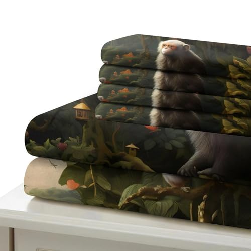 Parure de lit temple japonais super douce et résistante en tissu microfibre premium