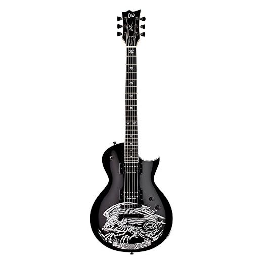 ESP LTD Will Adler Warbird Electric Guitar Graphic Black