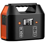 SinKeu Portable Power Station,27000mAh/99Wh Solar Generator with 230V/150W AC Outlet for Camping Emergency Outdoor Adventure Picnic Fishing Travel Party RV Trip(Solar Panel Not Included)