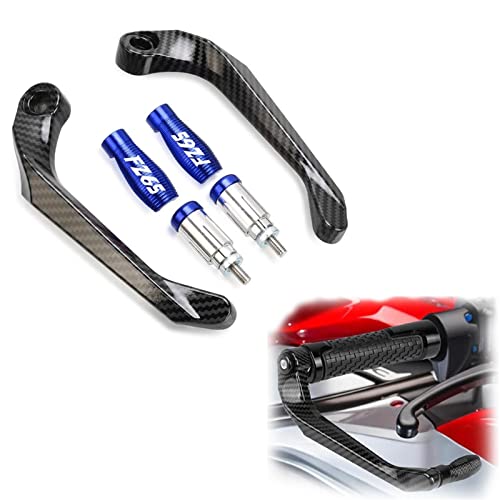 Protège-mains moto aluminium turquoise pour Yamaha FZ6 Fazer 600 FZ6R 22mm
