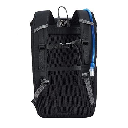 Travelon Greenlander Sustainable Anti-Theft 21L Backpack, Jet Black, 11" W X 19" H X 6.5" D #TOP6