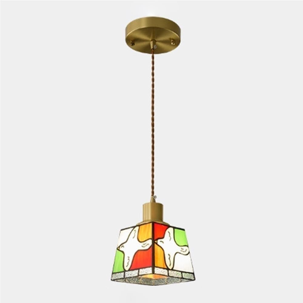 Chandelier de ferme moderne en verre et suspension réglable E27 - 7