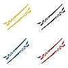 2 X Car Side Skirt Decals for Suzuki Alto 1979-2021 HA, Racing Stripes Vinyl Graphics, Lower Door Body Styling Decoration, Easy to Install,C-Yellow #1