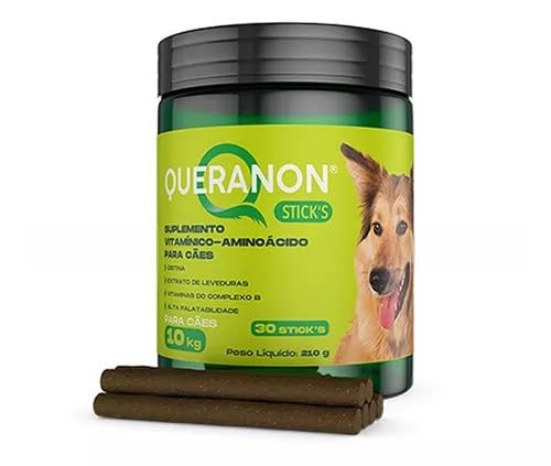Queranon Sticks 30 Un Suplemento Pele E Pelo Para Cães Avert