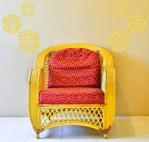 Flower Pattern Stencil, 10.5 X 13.5 Inch (L) - Template Allover Wallpaper Stencils For Painting Template #TOP1