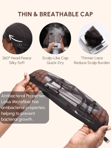 Image of Beauty Forever V Part Wig Human Hair Balayage Brown Highlight Loose Wave Face Framing EasiContour Vpart Wigs Magic Leave Out Upgrade U Part Human Hair Ready to Go Drawstring Wig 150% Density 26inch