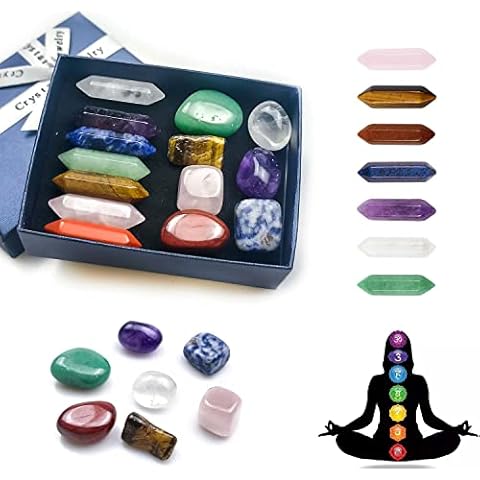 Chakra Stone Healing Crystals Set for Meditation Cover