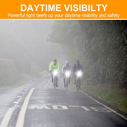 Te-Rich Ultra Bright Bike Lights Rechargeable 800 Lumens Headlight and Taillight Set, LED Bicycle Lights Front and Back, Quick Release Safety Lamp Cycling Accessories for Road/Mountain/City Bikes