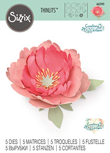 Sizzix Set di Fustelle Thinlits Peonia by Courtney...