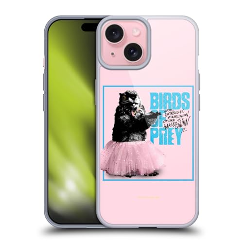 Funda para iPhone 15 Birds of Prey gel suave carcasa protectora de silicona DC Comics