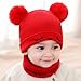 GANYKQ Fashion Children Solid Color Knitted Winter Hats Children Winter Outdoor Warm Newborn Baby Clothes Accessories