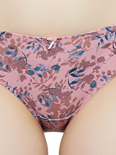 Image of Triumph Fashion Midi Bra for Women Floral Print Medium Coverage| Soft Touch Microfiber Midi Panty My Flower Minimizer Series Comfortable Lingerie Sophisticated Everyday Underwear Pack of 1