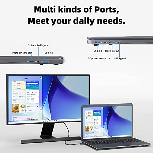 SGIN 15,6 Zoll Laptop, 12 GB RAM 512 GB SSD Windows 11 Notebook, Celeron N5095, Up to 2,8 GHz, FHD 1920 x 1080, Bluetooth 4.2, 2.4/5.0G WiFi, erweiterbarer Speicher 512 GB TF – Bild 7