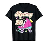 Photo Gallery rolling into 20 anni roller skate 20° compleanno ragazza maglietta Photo Gallery rolling into 20 anni roller skate 20° compleanno ragazza maglietta