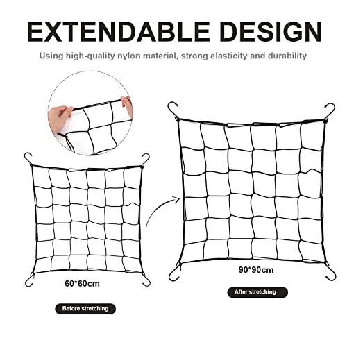 Gukasxi Grow Tent Netting, Elastische Trellis Netting met 4 haken, Plant Support Net voor Groenten Fruit Bloemen, Nylon… - Image 4