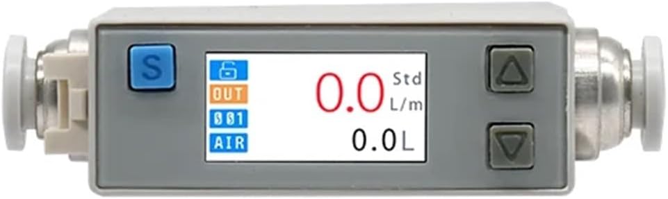 AFM07 Integrated Mass Flow and Temperature Measurement CO2 Ar Aerothermal Mass Compressed Air flowmeter Flow Meter(CO2 Ar 0-50L)