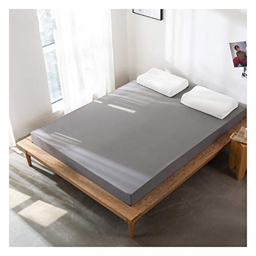 WYJHNL Protege Matelas Zippé Couvre Matelas Souple, Convient à Un Matelas Futon, Matelas Tatami, Matelas Souple, Jusqu'à 7 cm de Profondeur Housse Matelas,Gris,90x190cm(35x75inch) Cover